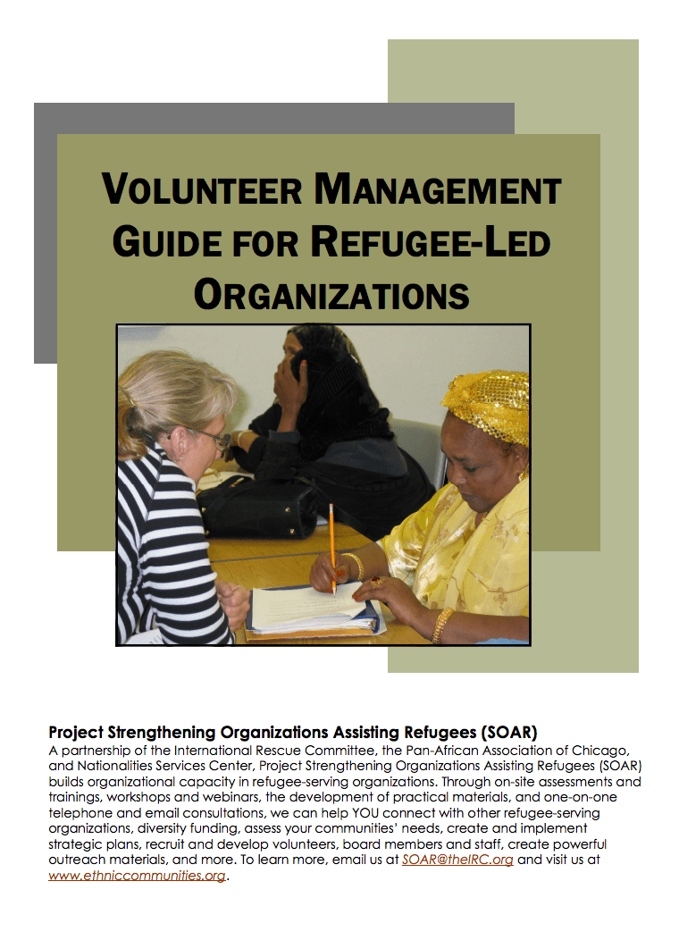 Volunteer Management Handbook for Refugee-Led Organizations