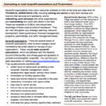 Connecting to Nonprofit Associations and TA Providers