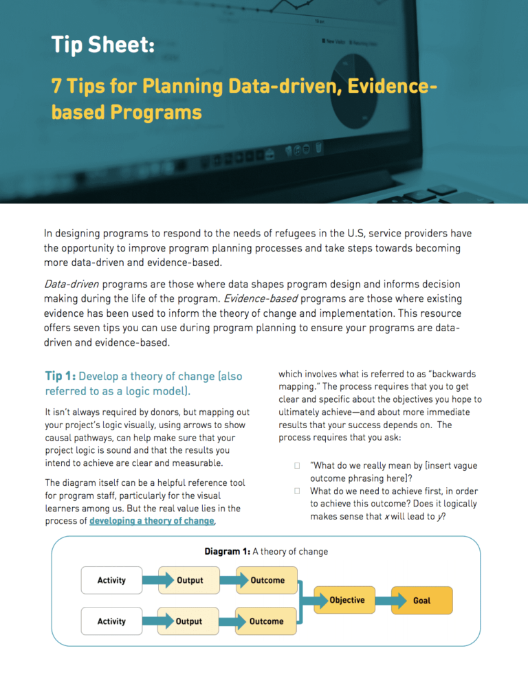 7 Tips for Developing Data-Driven, Evidence-Based Programs