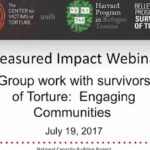 Group Work With Survivors of Torture: Engaging Communities