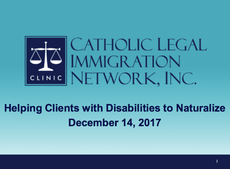 Helping Clients with Disabilities Naturalize