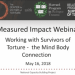 Working With Survivors of Torture: The Mind-Body Connection