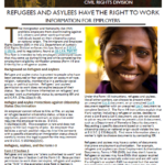 Refugees and Asylees Have the Right to Work – Information for Employers