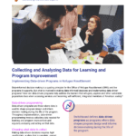 Collecting and Analyzing Data for Learning and Program Improvement