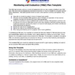 M&E Plan Template and Checklist