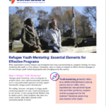 Refugee Youth Mentoring: Essential Elements for Effective Programs