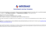 Home-Based Learning Templates