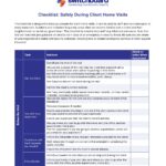 Safety During Client Home Visits Checklist