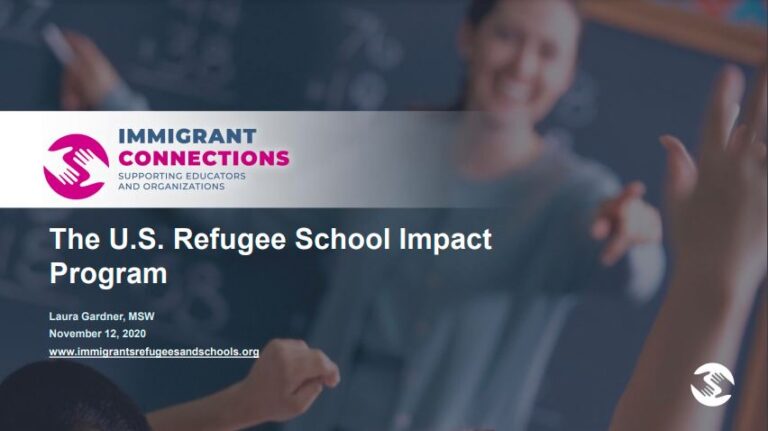 The U.S. Refugee School Impact Program