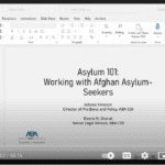 Asylum 101 for Representing Afghan Parolees