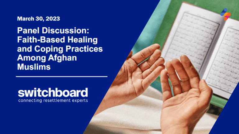 Panel Discussion on Faith-Based Healing and Coping Practices Among Afghan Muslims