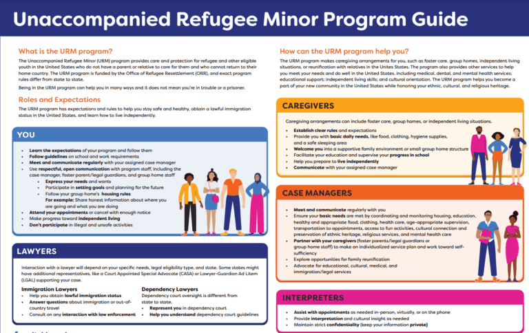 Unaccompanied Refugee Minor Program Guide