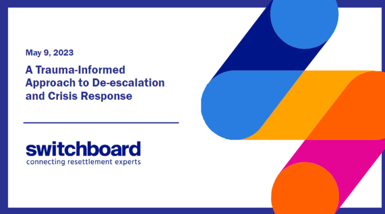 A Trauma-Informed Approach to De-escalation and Crisis Response