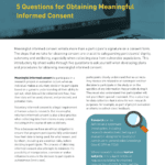 5 Questions for Obtaining Meaningful Informed Consent