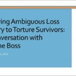 Applying Ambiguous Loss Theory to Torture Survivors: A Conversation with Pauline Boss