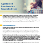 Age-Related Reactions to a Traumatic Event