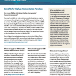 Benefits for Afghan Humanitarian Parolees