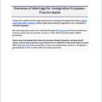 Overview of Marriage in U.S. Immigration Law Practice Guide
