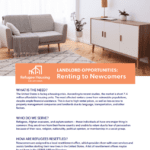 Landlord Opportunities: Renting to Newcomers