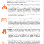 Resources for Employers on Ukrainian Newcomers: Legal Pathways for Ukrainians in the U.S.