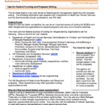 Federal Funding and Proposal Writing