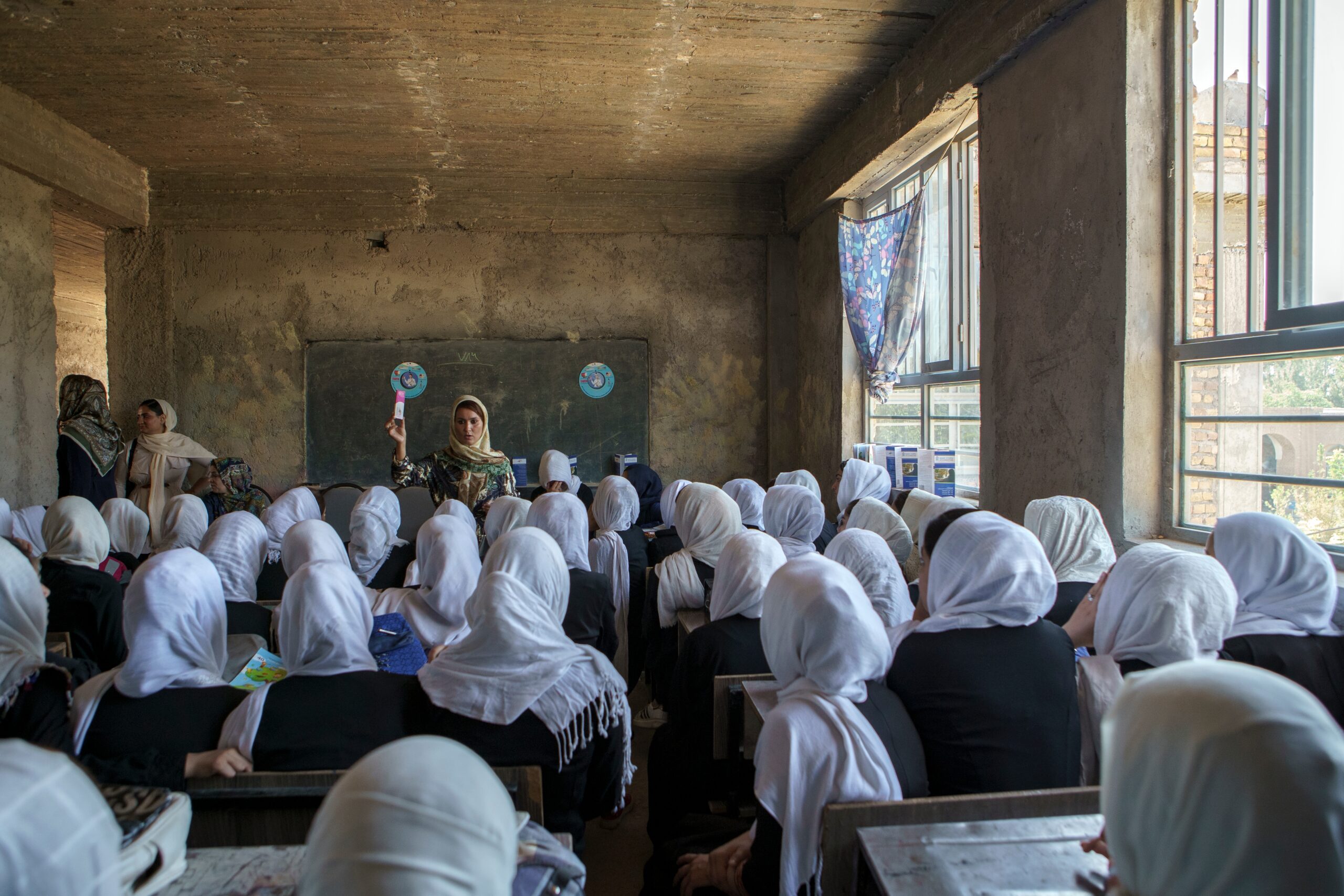 Afghan,Girls,At,School,In,Herat.,Afghanistan.2019