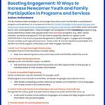 Boosting Engagement: 10 Ways to Increase Newcomer Youth and Family Participation in Programs and Services