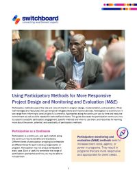 20251217-Written Resource - Using Participatory Methods for More Responsive Project Design and Monitoring and Evaluation - 20251217