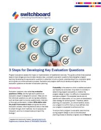 20260506-Written Resource - Developing Key Evaluation Questions - 20260506