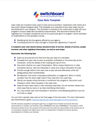 Case Note Template Image
