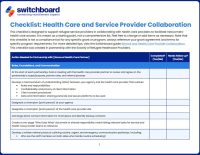 Health Care and Service Provider Collaboration