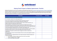 Helping Clients checklist