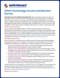 Written Resource - Client Technology Access and Barriers Survey - 20251224