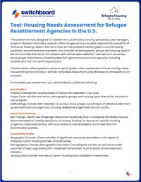 Written Resource - Tool - Housing Needs Assessment for RAs - 20260116