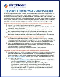 Written Resource_ 5 Tips for M&E Culture Change – 20251023 Written Resource_ 5 Tips for M&E Culture Change - 20251023